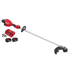 M18 FUEL 18V Brushless Cordless 17 in. Dual Battery Straight Shaft String Trimmer with (2) 8.0 Ah Batteries and Charger