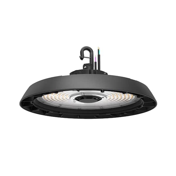 Commercial Electric CE 14 in. LED Lumen Changing 400/600/750-Watt Equivalence Round High Bay Matte Black