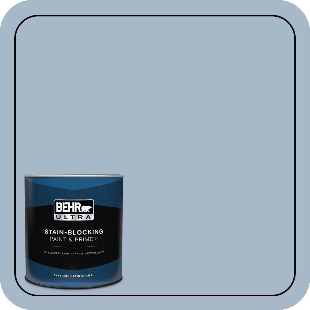 1 qt. Home Decorators Collection #HDC-SP14-10 Blue Tribute Satin Enamel Exterior Paint & Primer price history on PriceWatchPro