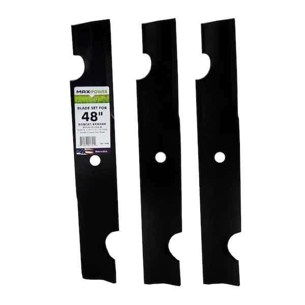 MaxPower 3 Blade Set for 32" ExMark, Bad Boy and Snapper mowers, Replaces OEM numbers 038-4820-00, 323515, 5101986, 103-2527