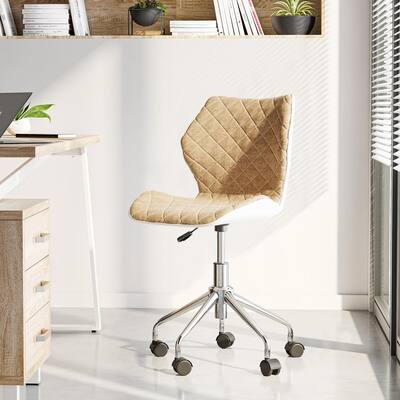 Beige Modern Height Adjutable Office Task Chair