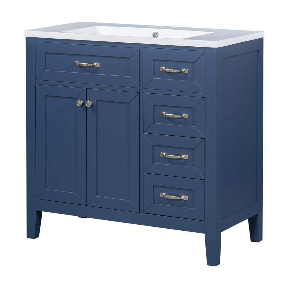 Cove 60 in. W x 22 in. D x 34 in. H Bath Vanity in Black Oak with Engineere