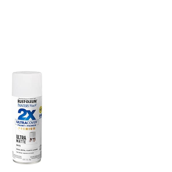 Rust-Oleum Painter's Touch 2X 12 Oz. Matte White Ultra Cover General Purpose Spray Paint