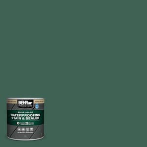 8 oz. #M430-7 Green Agate Solid Color Waterproofing Exterior Wood Stain and Sealer Sample