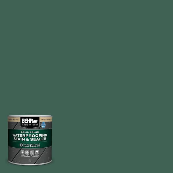 BEHR PREMIUM 8 oz. #M430-7 Green Agate Solid Color Waterproofing Exterior Wood Stain and Sealer Sample