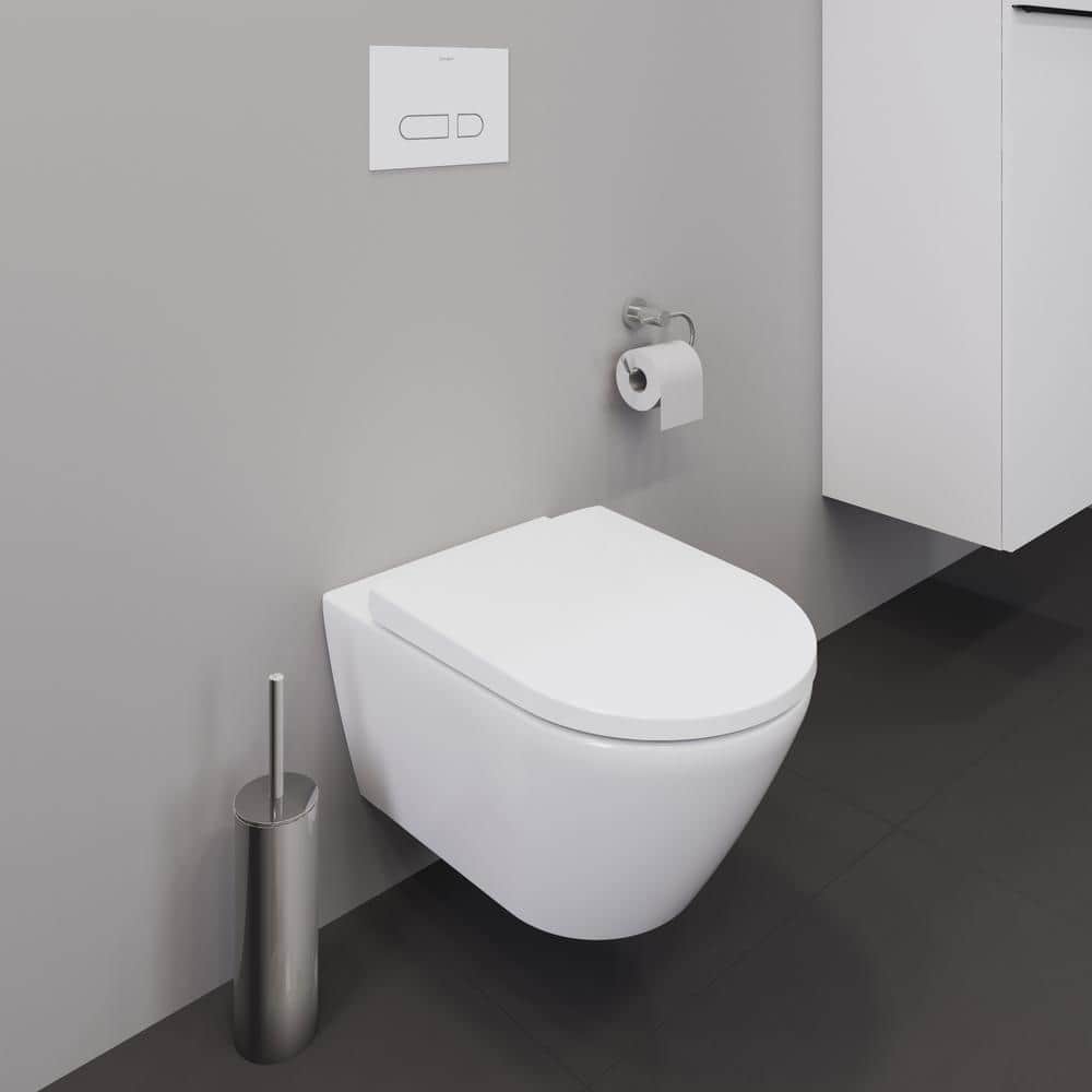 White High Gloss Wall-Mounted Toilet
