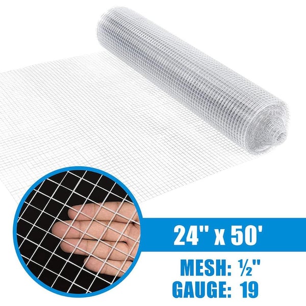 Fencer Wire 1/2 in. x 2 ft. x 50 ft. 19-Gauge Hardware Cloth