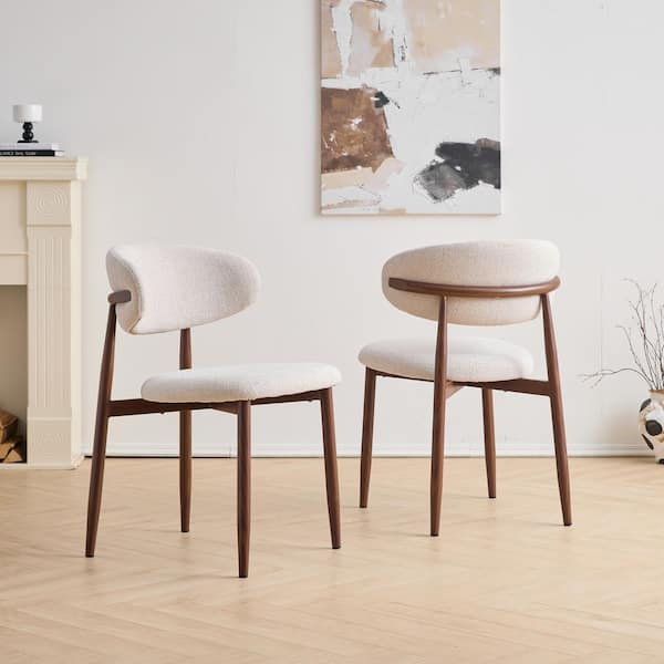 New Classic Furniture Royce Beige Fabric Upholstered Side Chair Set Of 2