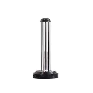 18.75 in. Black Metal UV Sterilized Table Lamp with Remote Control