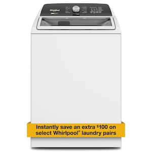 4.7 - 4.8 cu. ft. Top Load Washer with 2 in 1 Removable Agitator in White