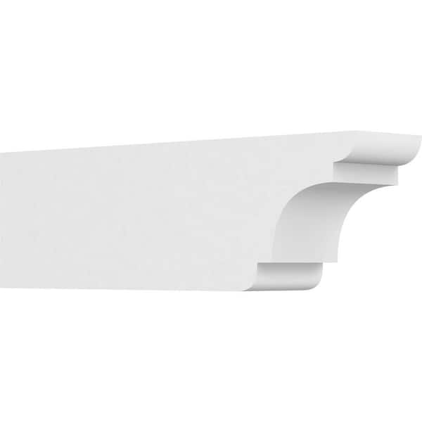 Ekena Millwork 4 in. x 6 in. x 20 in. Standard New Brighton Architectural Grade PVC Rafter Tail Brace