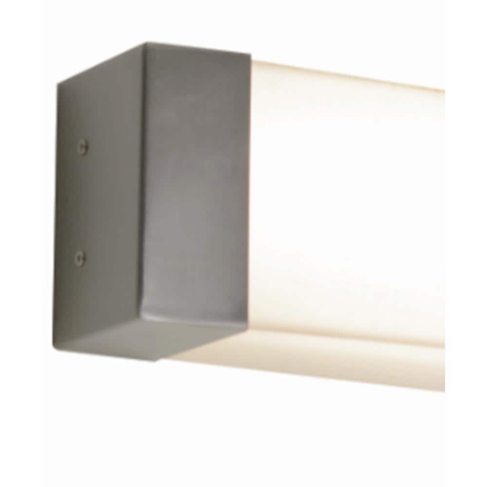 Satin Nickel 25-Inch LED Vanity Light with Acrylic Shade