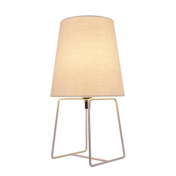 grey and ochre lamp shade