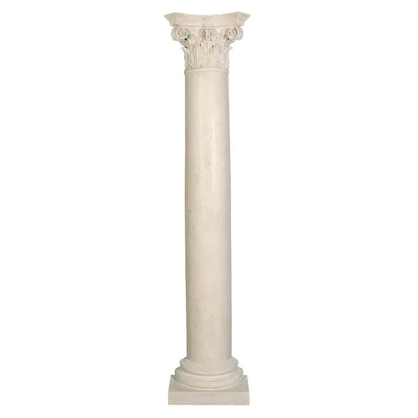Design Toscano 86 in. x 18.5 in. The Corinthian Architectural Half Column Wall Sculpture