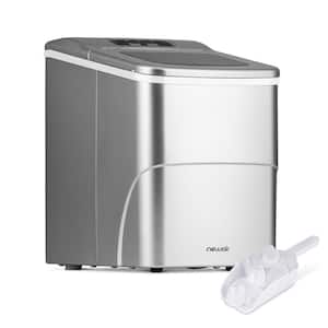 26 lbs. Portable Ice Maker in Silver