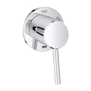 Concetto 1-Handle 3-Way Diverter Valve Only Trim Kit in StarLight Chrome (Valve Sold Separately)