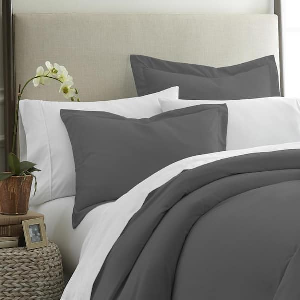Becky Cameron Performance 2-Piece Gray Standard Pillow Sham Set