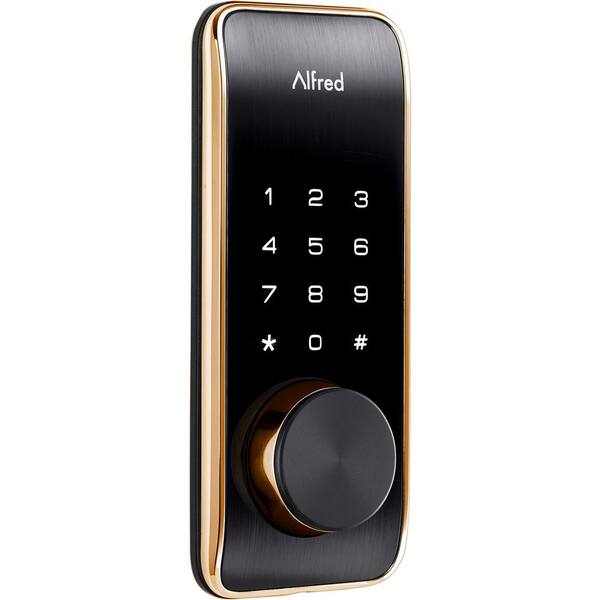 Alfred DB2-B Gold Smart Single Cylinder Electronic Deadbolt Lock