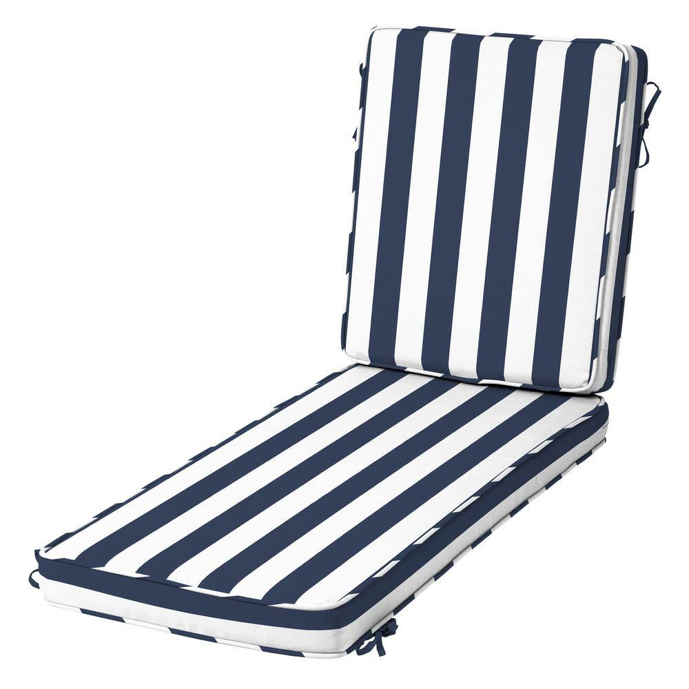 ARDEN SELECTIONS Modern Outdoor Chaise Cushion 21 x 46, Sapphire Blue