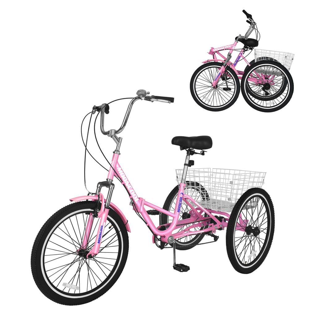 Folding three wheel bikes for adults on sale