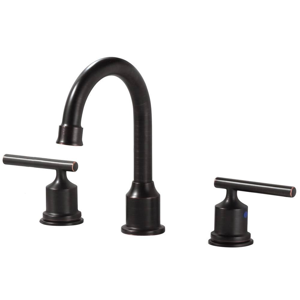 8 in. Widespread 3 Hole 2 Handle Bathroom Faucet in Oil Rubbed Bronze price history on PriceWatchPro