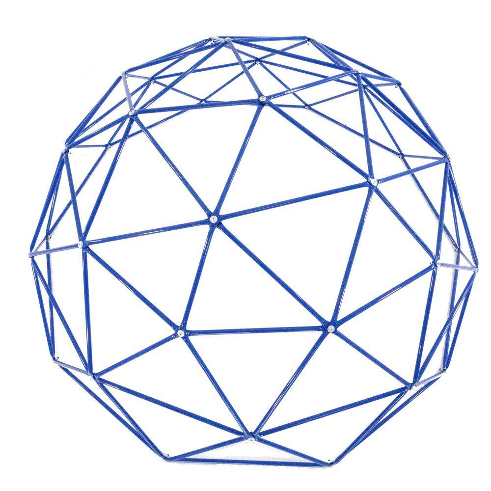 Blue 9-Foot Steel Geo Dome Climber for Kids