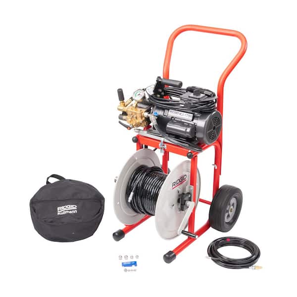 KJ-1750-C Electric Water Jetter with Cart for 1-1/4 in. to 4 in. Drain Lines
