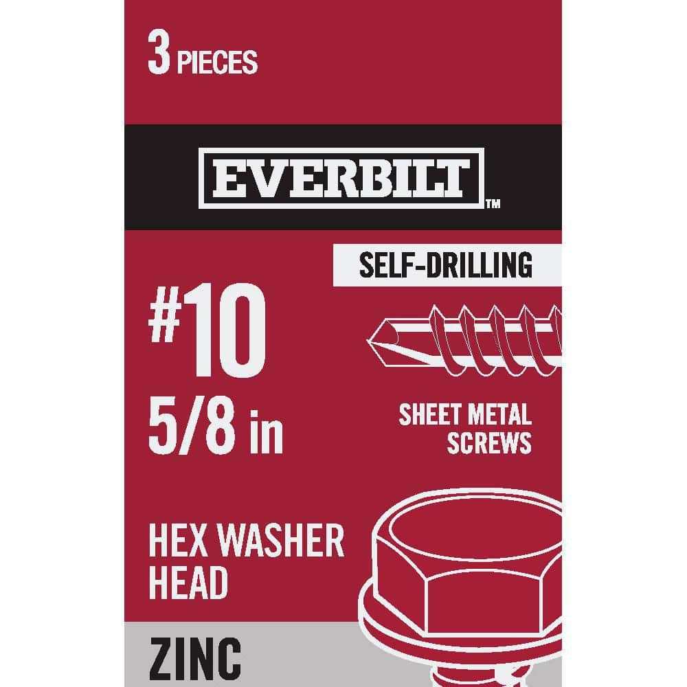 Everbilt 5/8 in. x 10 in. Zinc Hex Bolt (10-Pack) 87320 - The Home Depot