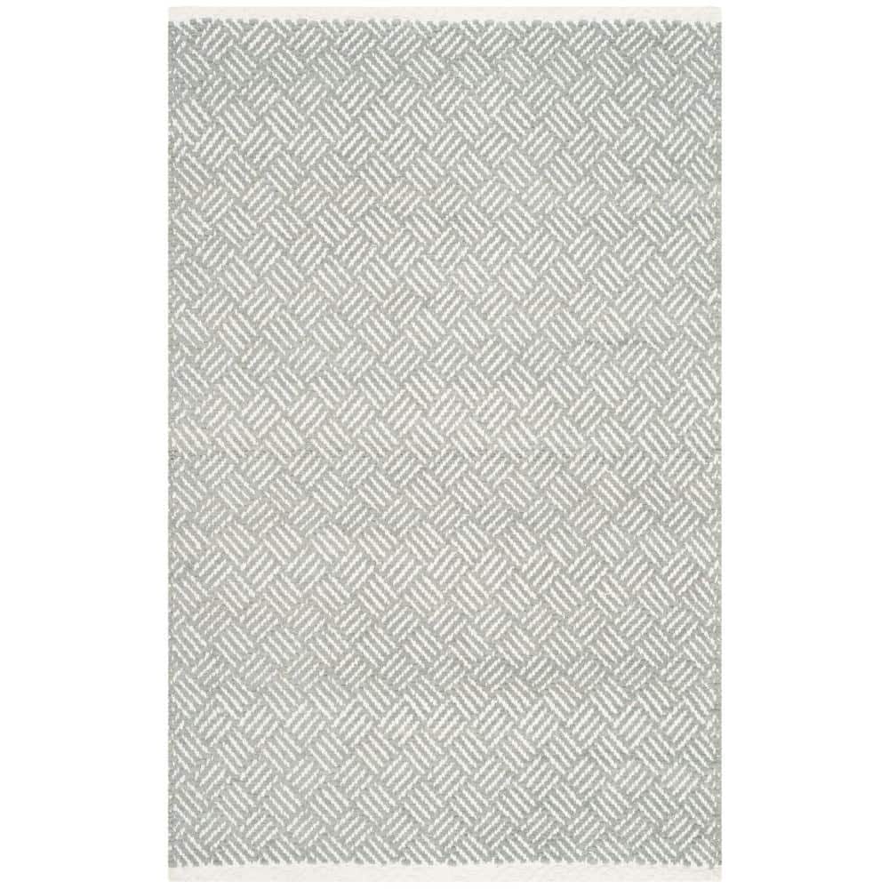 Boston Grey Doormat 3 ft. x 4 ft. Geometric Area Rug price history on PriceWatchPro