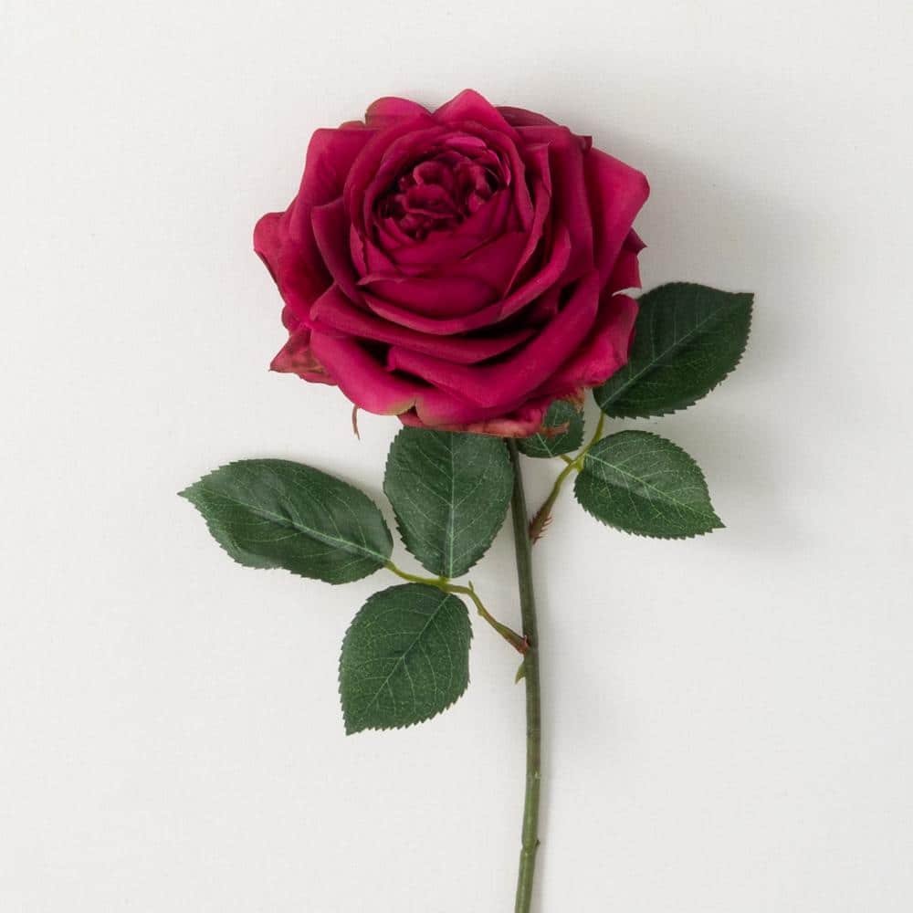 Black Beauty Rose Stem, Artificial Flowers, Fake Roses