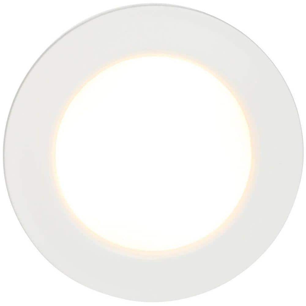 Commercial Electric 3-Light LED White Puck Light 21353NKIT-WH