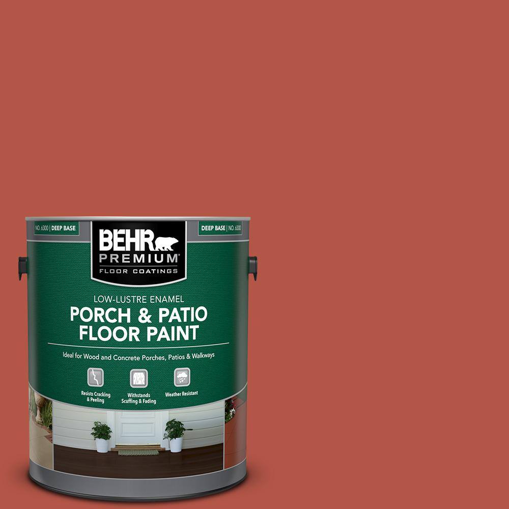 1 gal. #T17-18 Hot and Spicy Low-Lustre Enamel Interior/Exterior Porch and Patio Floor Paint price history on PriceWatchPro