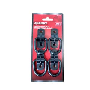 1-1 2 in. Steel Wire Ring Anchor Point in Black (4-Pack)