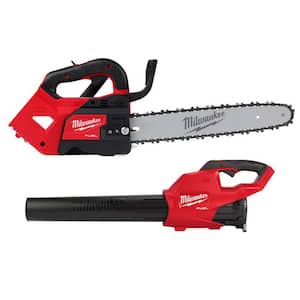 M18 FUEL 14 in. Top Handle 18V Lithium-Ion Brushless Cordless Chainsaw and M18 FUEL Blower Combo Kit (2-Tool)
