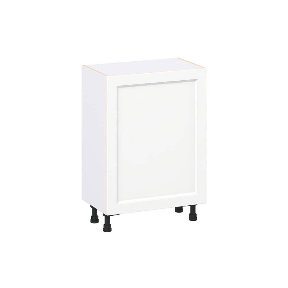 Laramie 24 in. W x 14 in. D x 34.5 in. H Assembled Full Height Door Base Kitchen Cabinet in Painted Bright White price history on PriceWatchPro