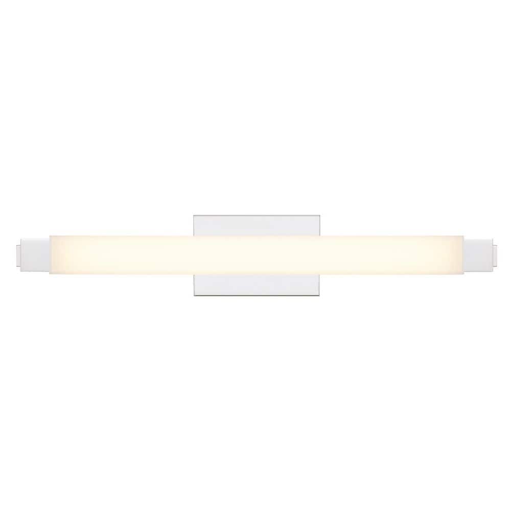 26 in. Chrome Integrated LED Bathroom Vanity Light Bar with Acrylic Shade 3CCT Dimmable (1-Light) price history on PriceWatchPro