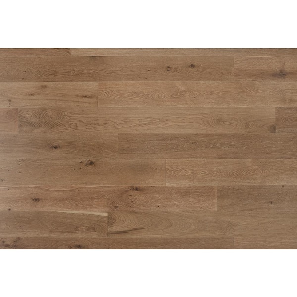 ASPEN FLOORING Take Home Sample - European White Oak Eclipse Smooth Engineered Hardwood Flooring - 5 in. x 7 in.