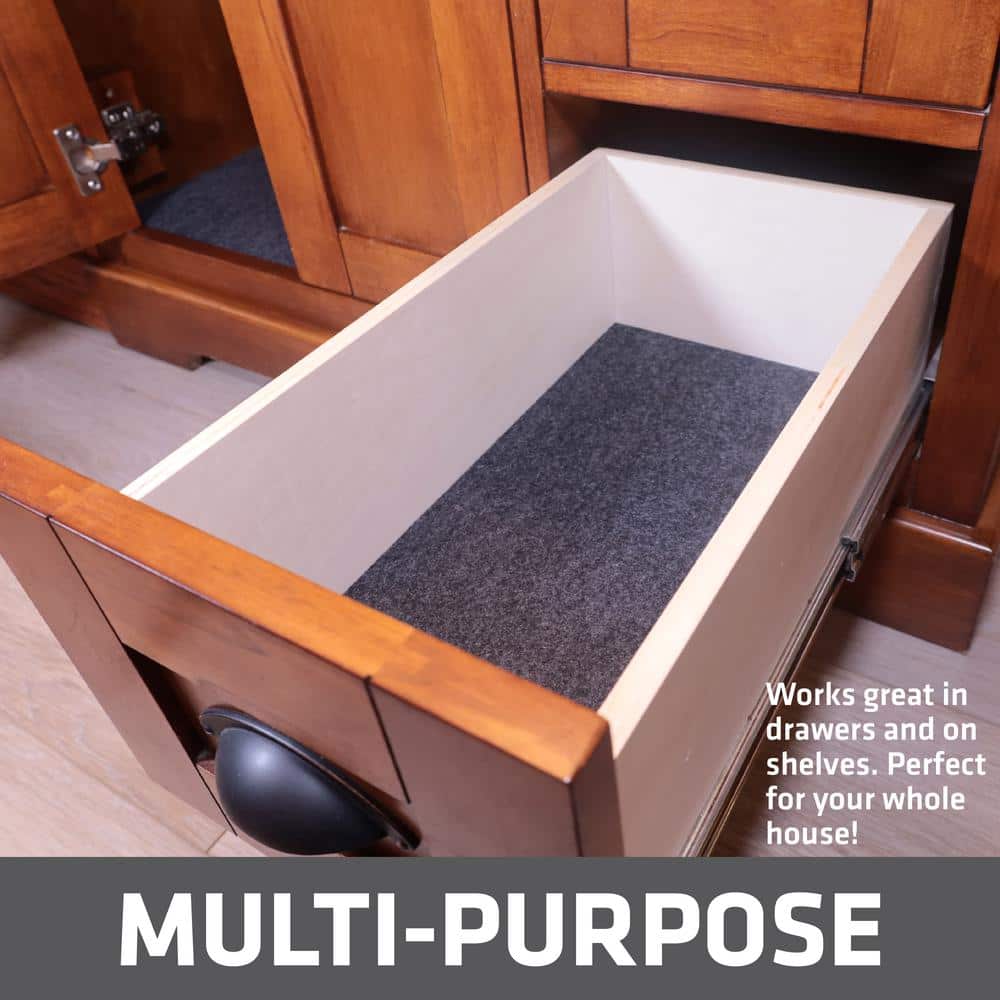 Charcoal 24" x 59" Waterproof Under Sink Cabinet Mat