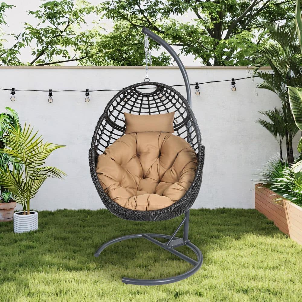 TWT Home 6.5 ft. Portable Hanging Basket Chair Hammock with