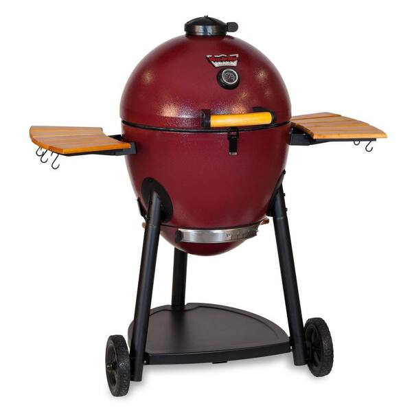 Char-Griller Akorn Kamado Kooker Charcoal Grill in Red-DISCONTINUED