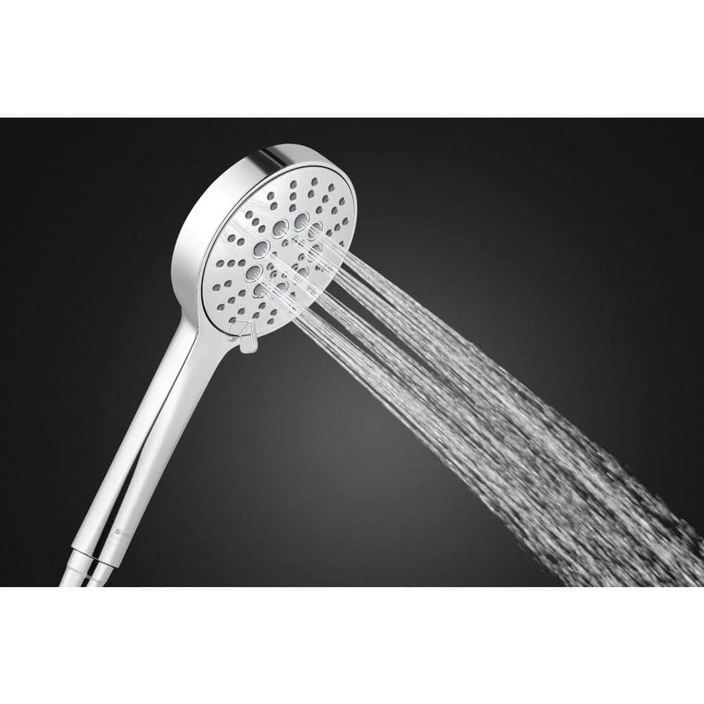 Chrome 6-Spray Handheld Showerhead with Pause Feature