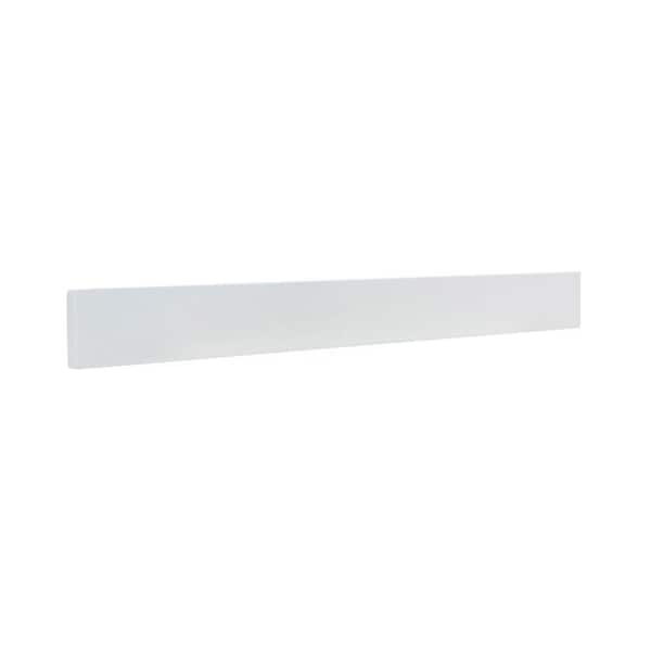 43 in. W Quartz Bathroom Vanity Backsplash in White