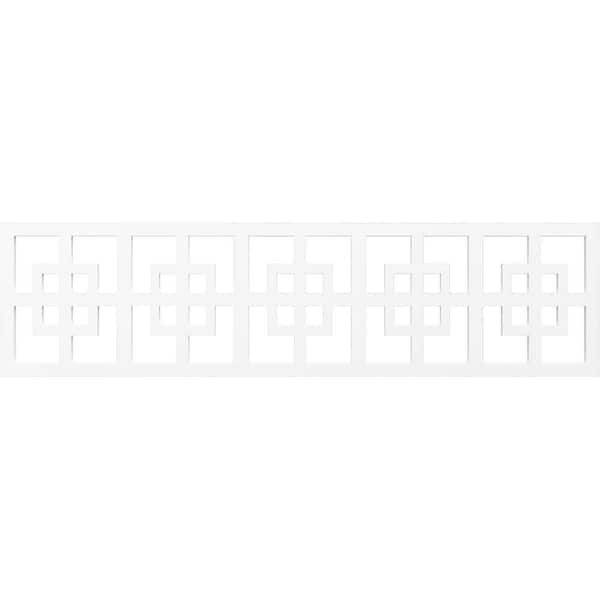 Ekena Millwork Cambridge Fretwork 0.375 in. D x 47 in. W x 12 in. L PVC Panel Moulding