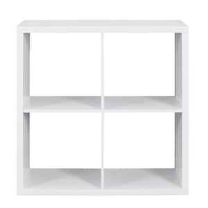 Dillon White 4-Cubby Horizontal or Vertical Storage Cabinet