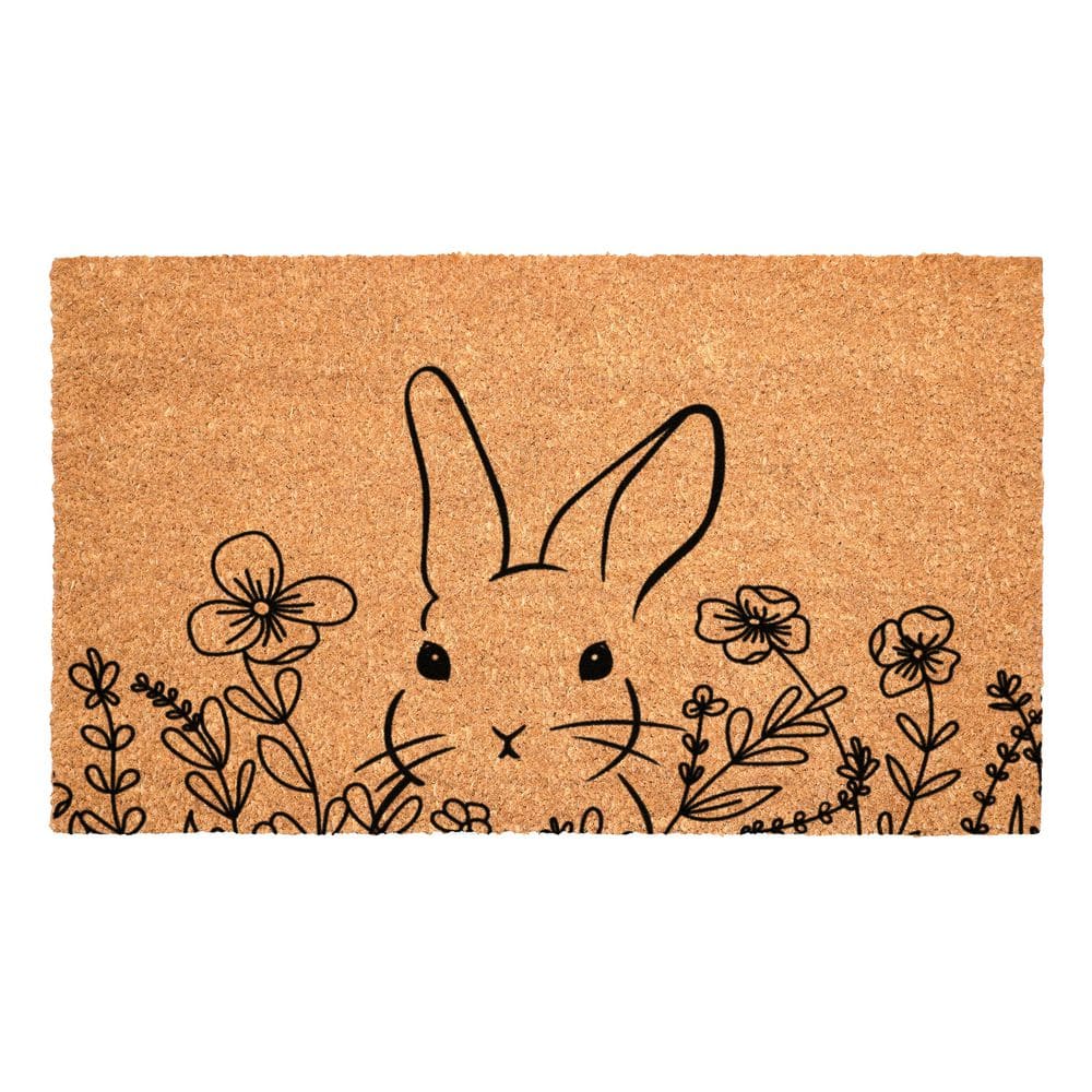 Floral Bunny 17 in. x 29 in. Multicolored Indoor/Outdoor Doormat price history on PriceWatchPro