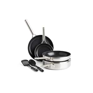 Tri-Ply 7-Piece Stainless Steel Ceramic Nonstick Cookware Set