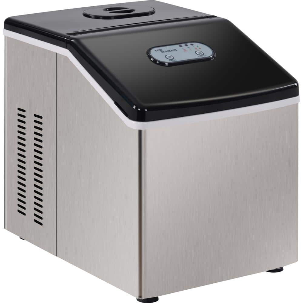 40 lb. Portable Ice Maker in Stainless Steel MRS2885-ZM - The Home Depot