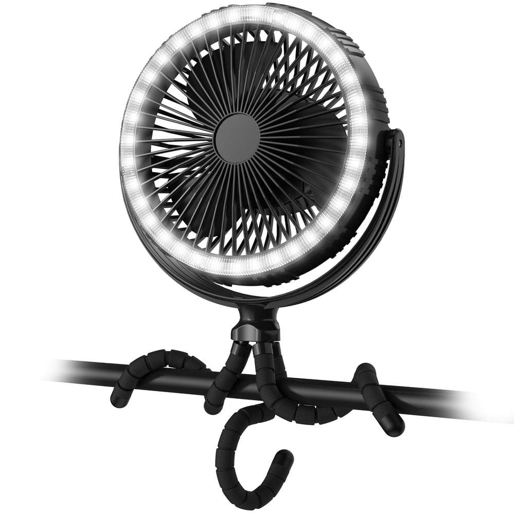 panergy 8 in. 10000 mAh Rechargeable Battery Fan for Outdoor or Tabletop Use, Portable Fan with