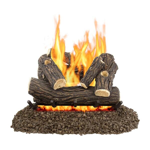 In Vented Gas Log Set Vl Wo24d, Fireplace Log Sets Home Depot