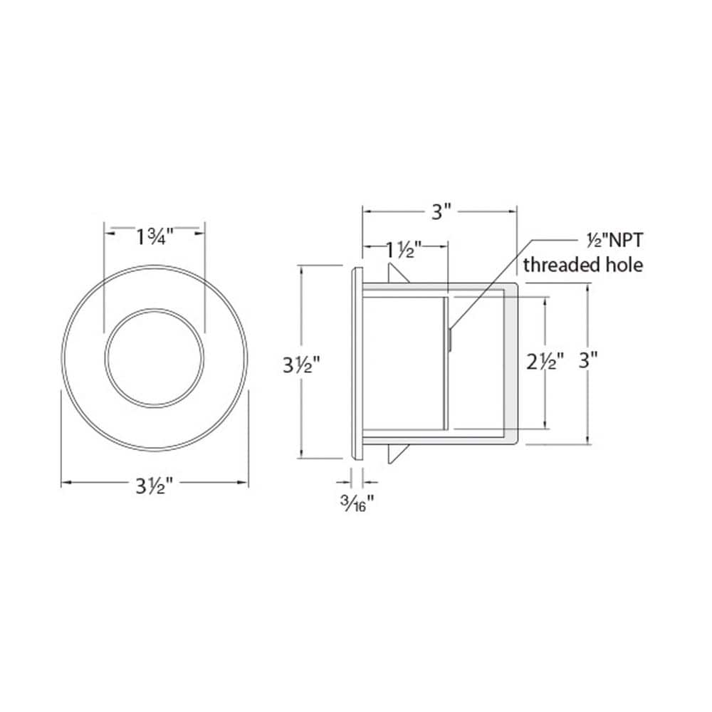 White Aluminum Dimmable LED Step and Wall Light